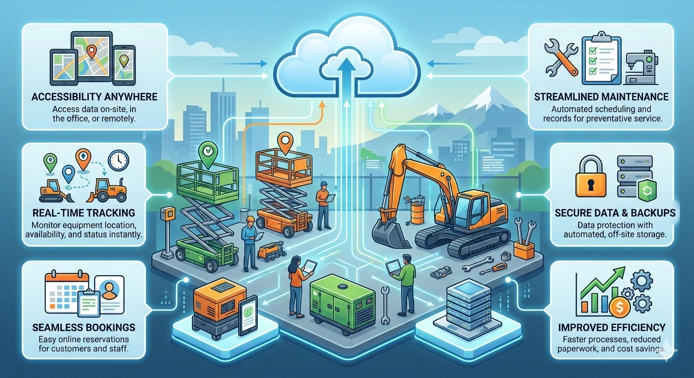 Why Modern Equipment Rental Businesses Are Switching to Cloud-Based Software Solutions