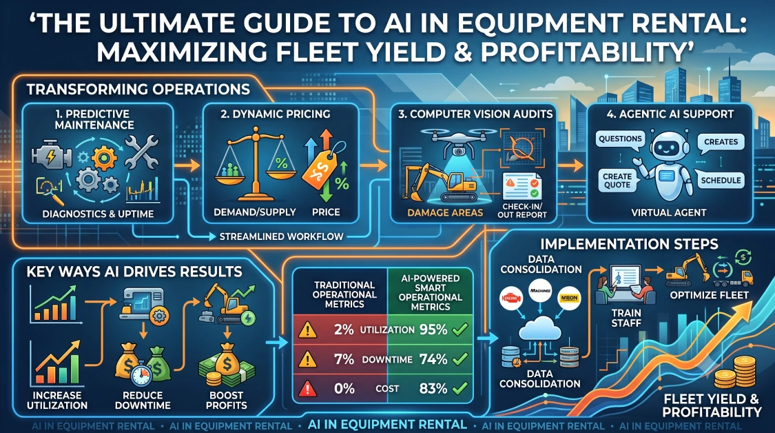 The Ultimate Guide to AI in Equipment Rental: Maximizing Fleet Yield & Profitability